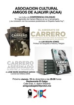 Homenaje a Carrero Blanco en Ajalvir con los libros de SND Editores